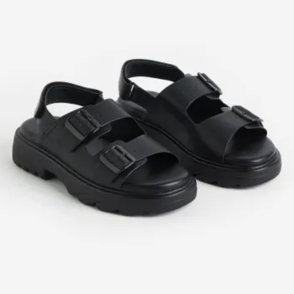 H&M NEW WITHOUT TAGS Velcro & Buckle Sandals